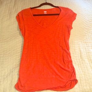 Orange maternity shirt